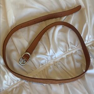 Brown leather J Crew belt